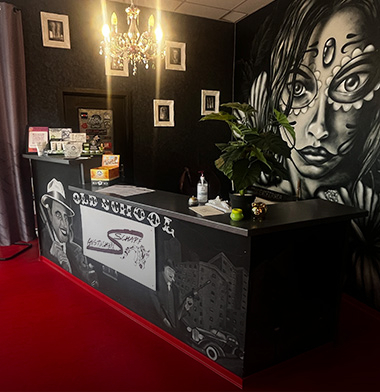 Empfang im Tattoostudio