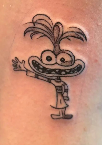 Lächelnde Comicfigur – Tattoo von Mahdi bei Gestochen Scharf